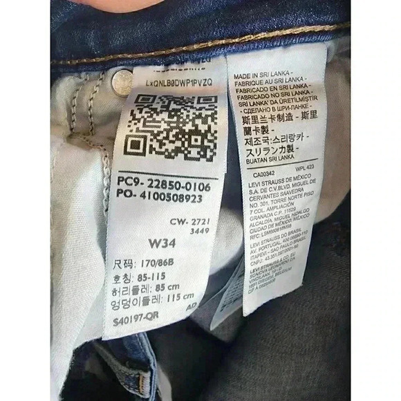 Levi's 721 High Rise Skinny Ankle Medium wash Women's Jeans - 1028A/2 - Picture 8 of 10